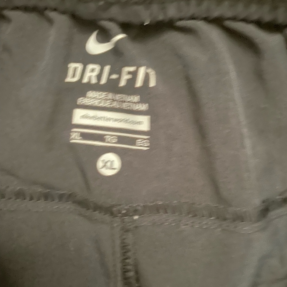 Pre own Mens nike Black running pants pockets draw string size XL - Picture 4 of 6